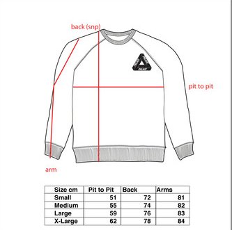 Palace Size Chart