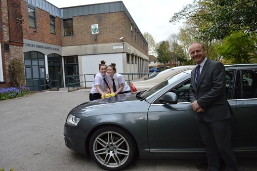 LCHSed's tweet image. Year 11 washing cars today @ lunchtime to raise money for their Prom.