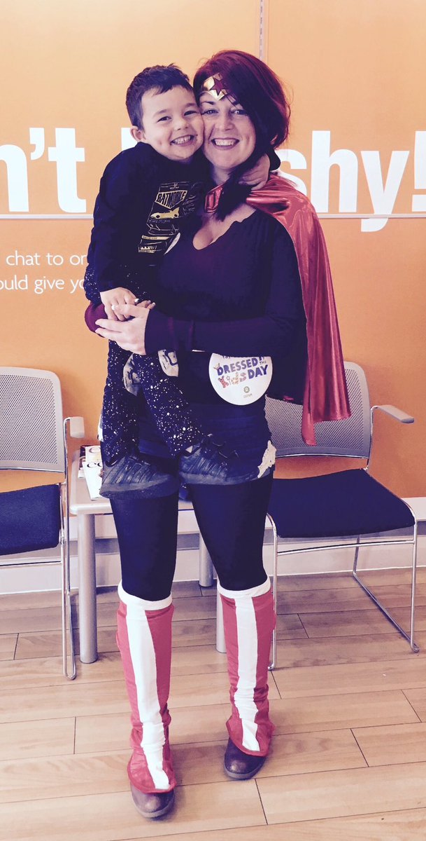 Cassi009's tweet photo. Studying, &amp; being a superhero today!#DressedByTheKids #oxfam #fundraising #smiles #happyfriday https://t.co/nTnYASXE4J