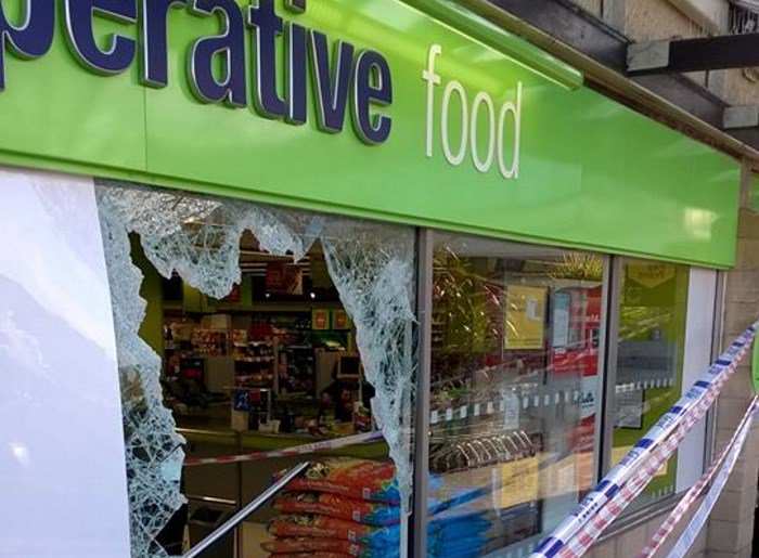 IndexWiltshire's tweet image. Raiders smash through front of Corsham Co-op in early-hours burglary. indexwiltshire.co.uk/raiders-smash-…