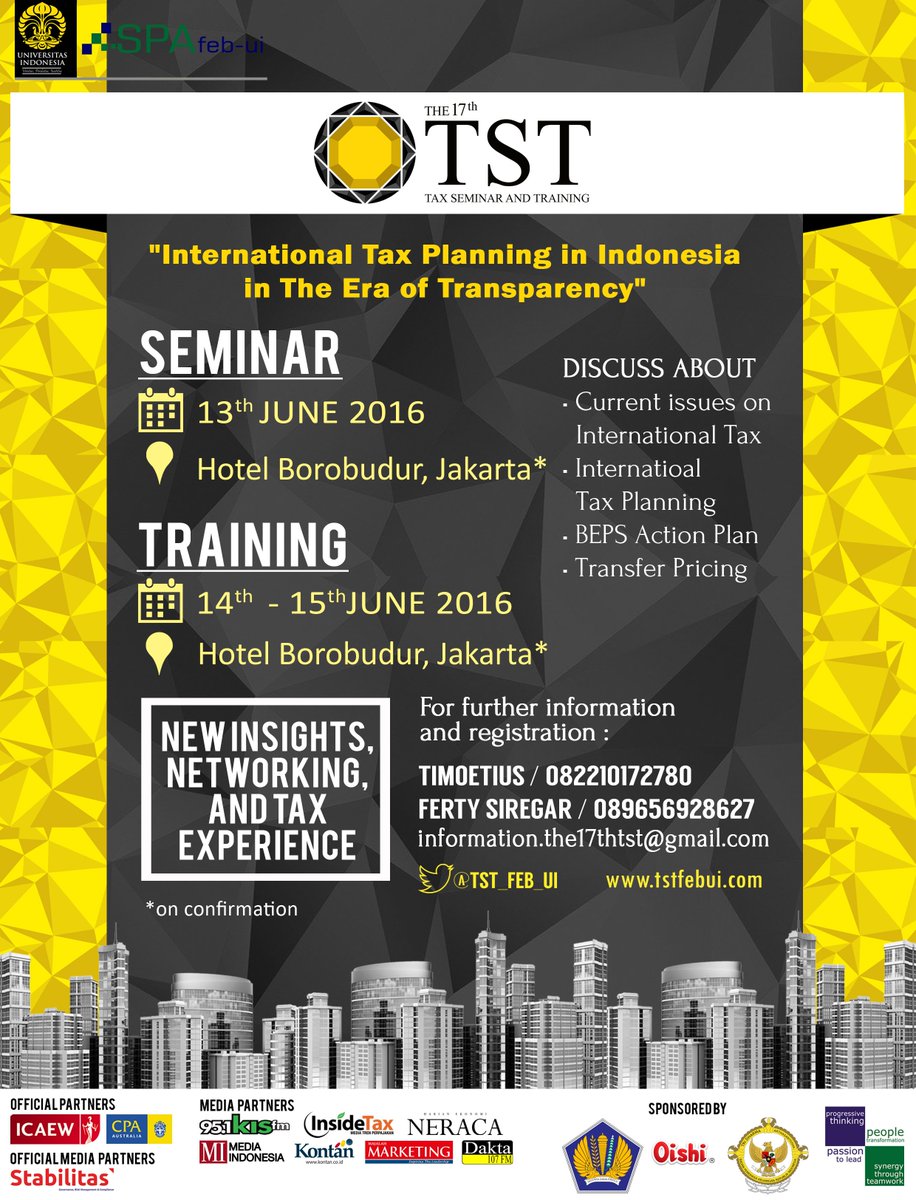 Marketing_co_id's tweet photo. SPA FEB UI menyelenggarakan @TST_FEB_UI pd 13-15 Juni 2016. Info &amp; pendaftaran hub information.the17thtst@gmail.com https://t.co/JcaYTqxMKj