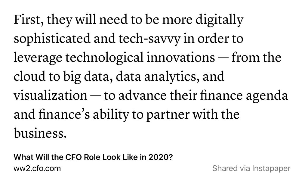 DTomoffCPA's tweet photo. #IMAKSU2016 The #CFO role and business expectations are rapidly changing! #CFOMustRead https://t.co/jZC7knFAeT https://t.co/7qmUQ822B6