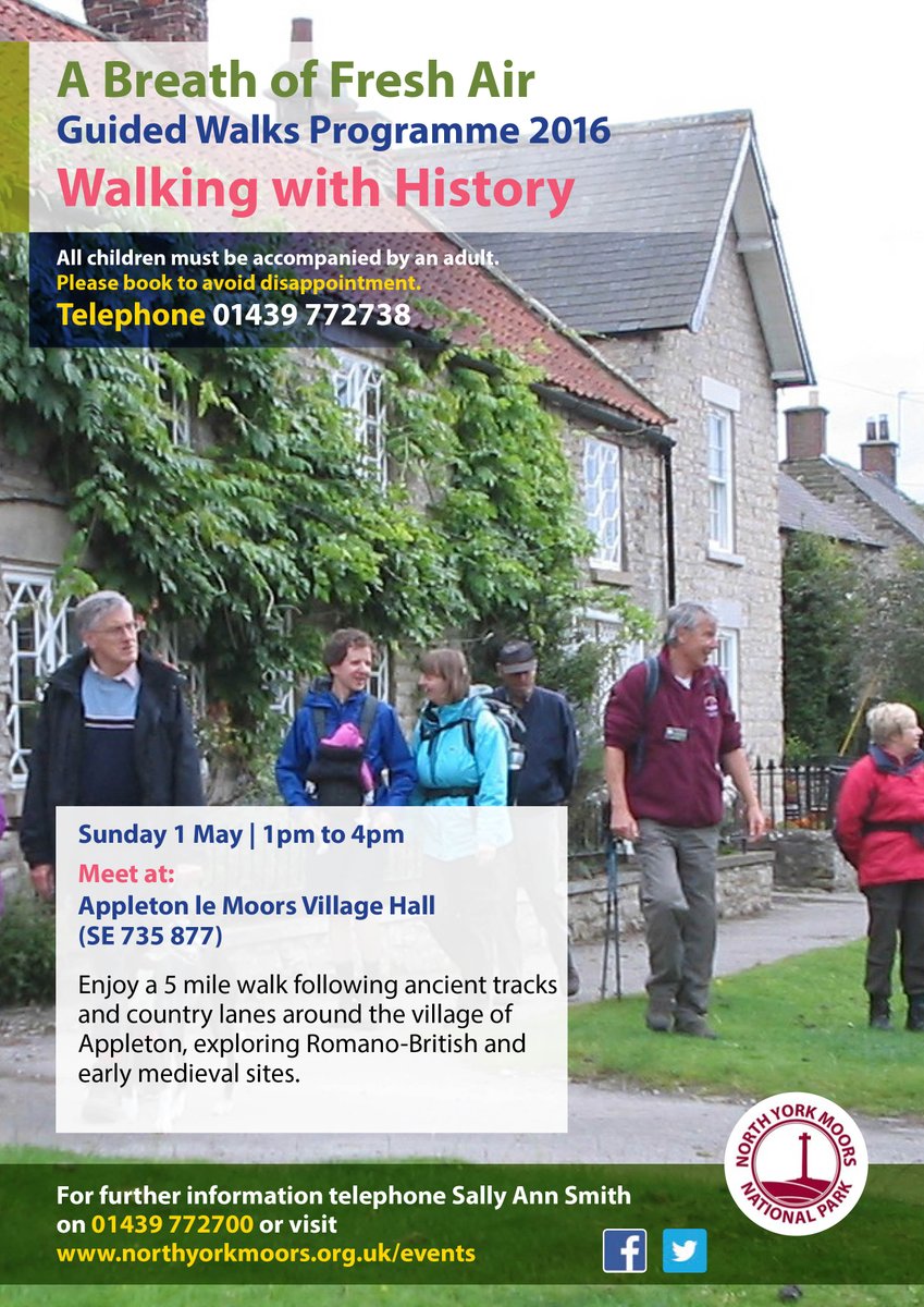 NorthYorkMoors's tweet photo. Looking to avoid #TDY? How about joining a guided walk tomorrow around Appleton le Moors? https://t.co/17N036iGeM https://t.co/hd5c8EVFbg