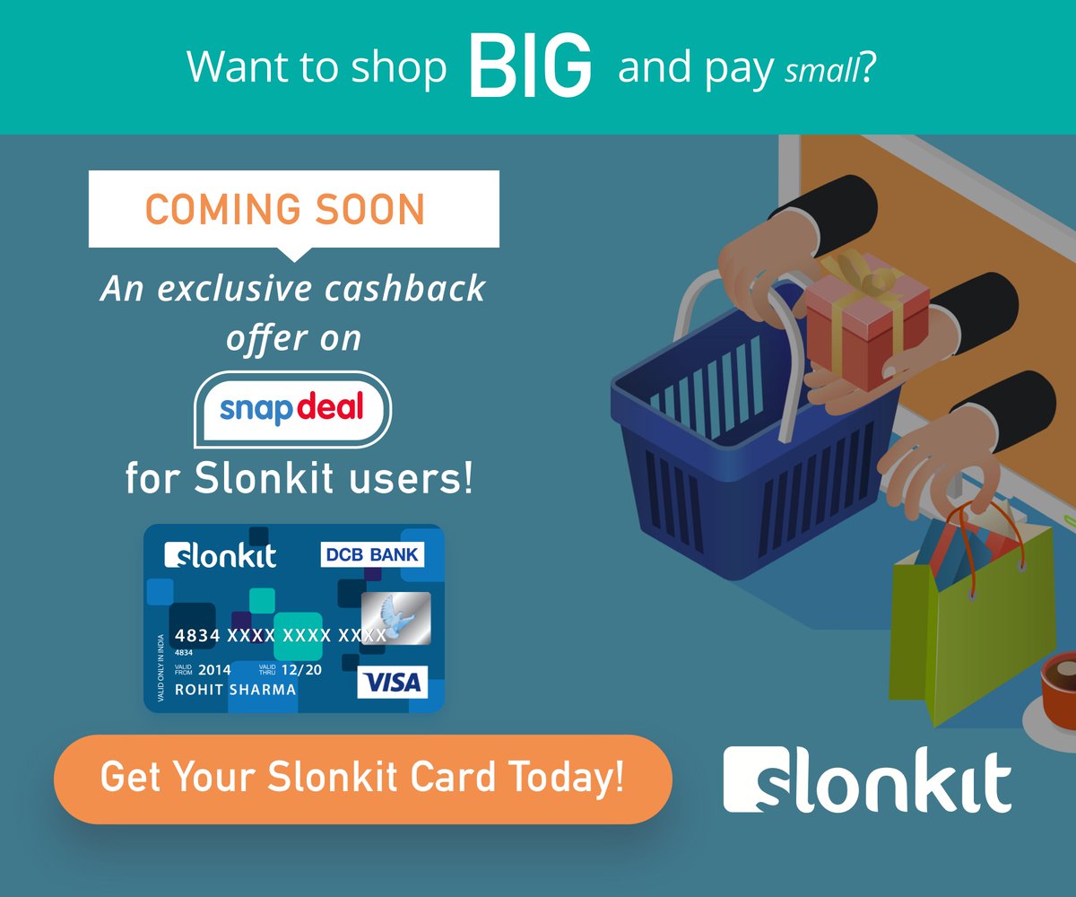 slonkit's tweet photo. Take your @snapdeal #benefits to new levels with #Slonkit!
#ComingSoon #SpecialOffer for #Slonkiteers! https://t.co/XFbRcoNFSP