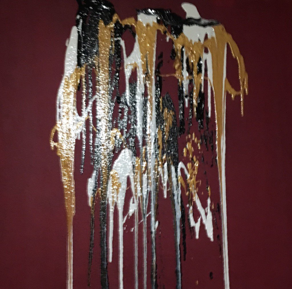 My latest painting: Volcano #art #modernart #abstractart