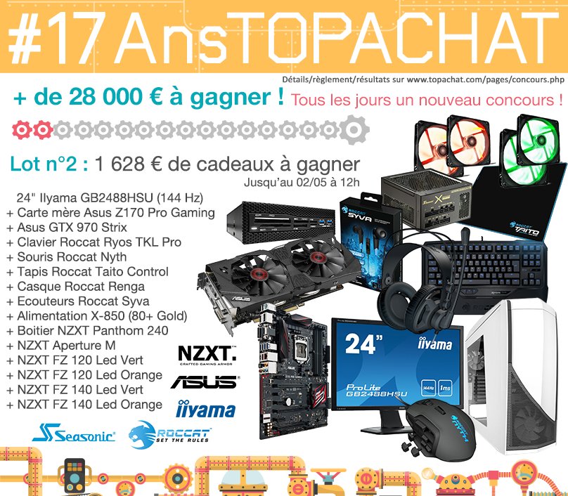 TopAchat's tweet image. #17AnsTopAchat 

On continue avec #Lot2 et masse KDO ! ;-)

==&amp;gt; 

A vos RTs ^^