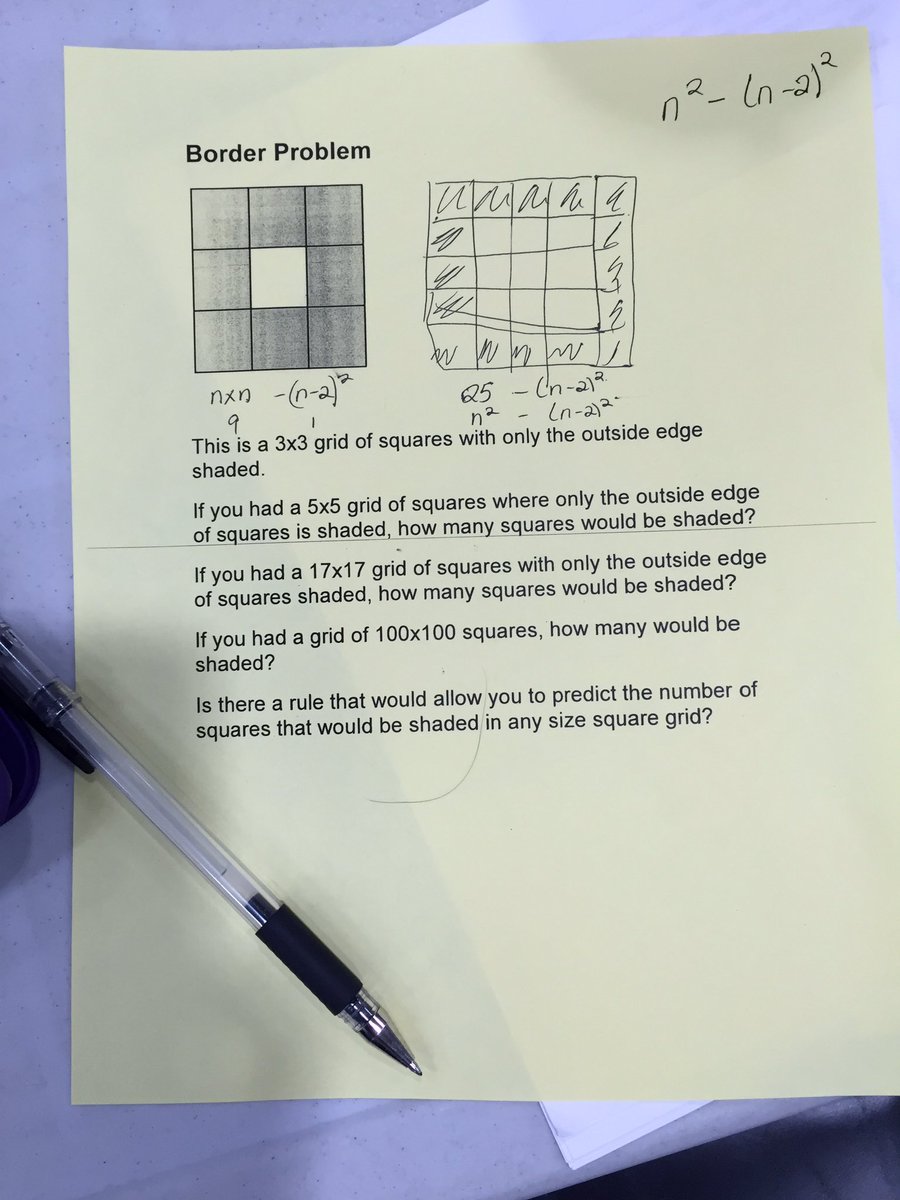 tkray9's tweet photo. Extending the patterns to quadratics #HWDSBmathStrategy @ruthbeatty11 @KellyMaudsley @SandraChow3 https://t.co/2rY3vbdrYC