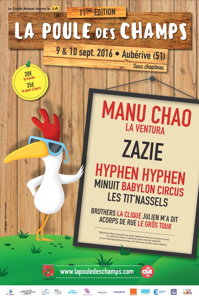 lapouleDchamps's tweet image. La Poule des Champs 2016, c'est parti ! RDV les 9 et 10 sept
Résas : bit.ly/1VEzfQm 
#fier #pressé #pdc2016