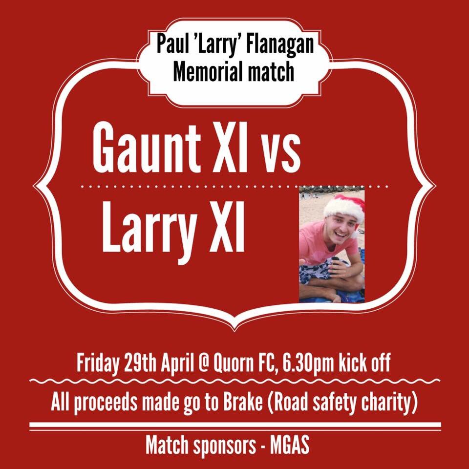 If your not busy get yourself down to this memorial match tonight! All for a good cause and a Top bloke @Gauntfc2015