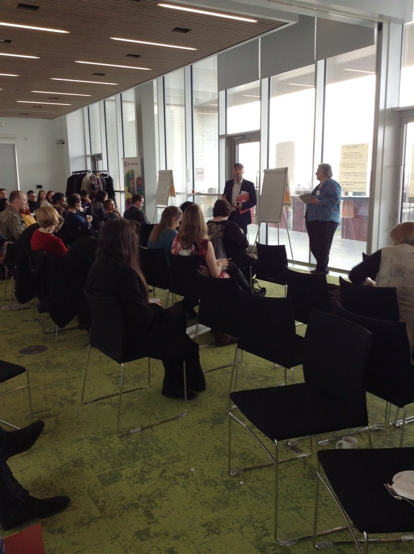 ArtsConnectWM's tweet photo. Dorothy Wilson summing up the day "I am going to be provocative" #CCLearning https://t.co/fQNIKgoOLv