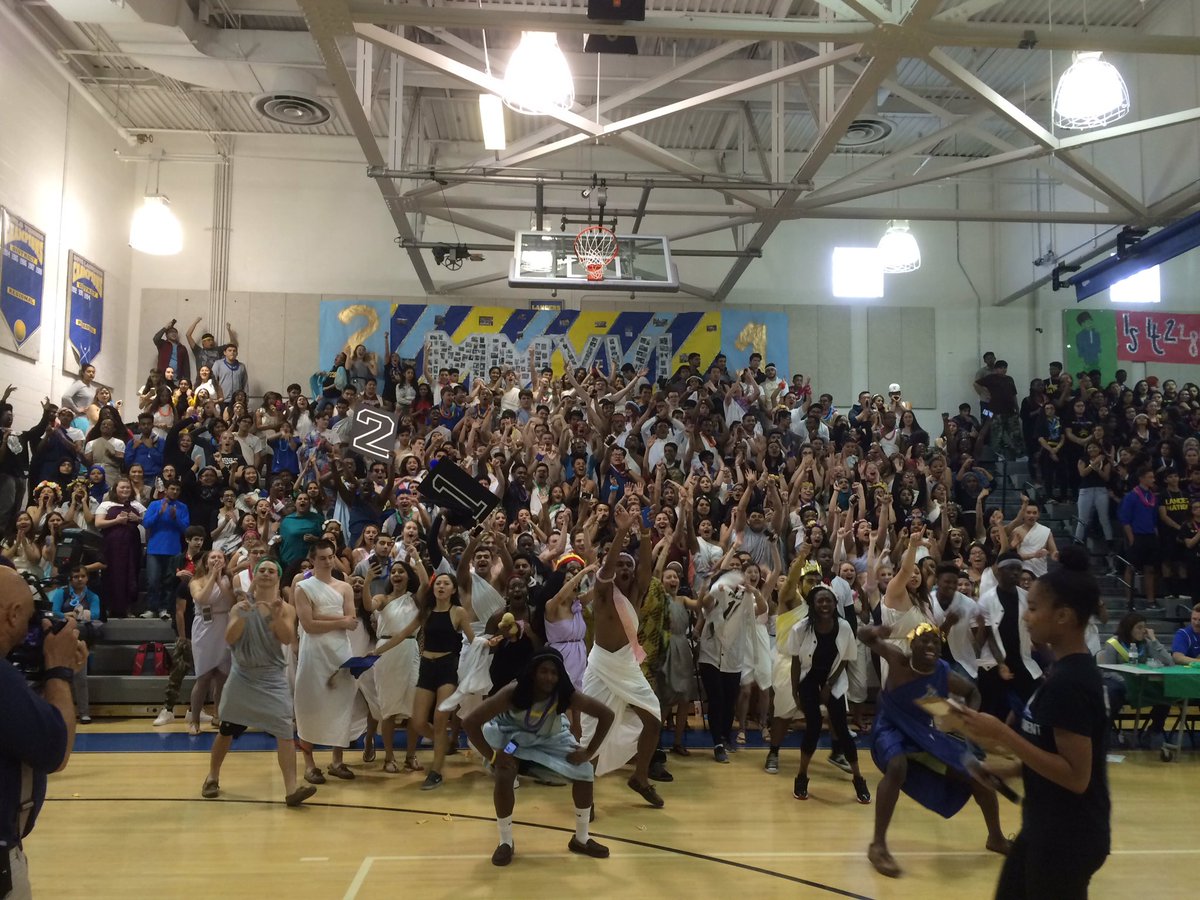 LewisLancers's tweet photo. And the winner is ........seniors Pep Rally Champs https://t.co/b5MvM6uK3P
