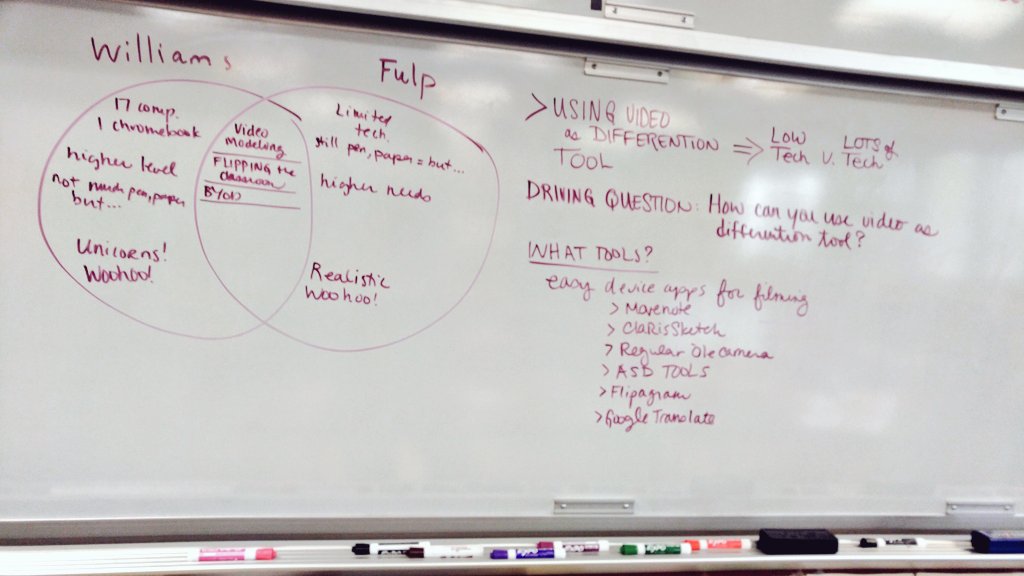 the_vade_mecum's tweet image. Science &amp;amp; journalism planning for summer PD together. #differentiateinstruction #video