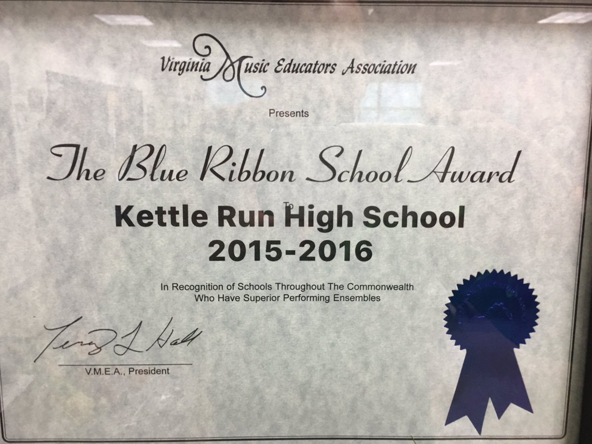 kettlerunband's tweet photo. Woohoo! 3rd Consecutive Year! @krhsorchestra @KrhsChorus @FCPSGorham @KettleRunNews https://t.co/Nhmcdba2Si