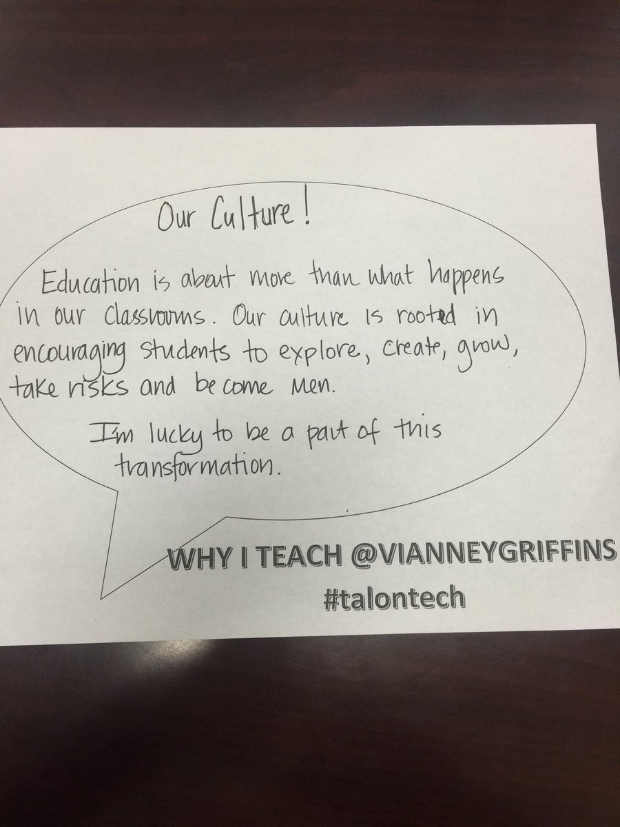 kasal_finley's tweet photo. Why I teach @vianneygriffins #talontech I'm so lucky to be a Griffin. https://t.co/2WfnZ9V0Ia