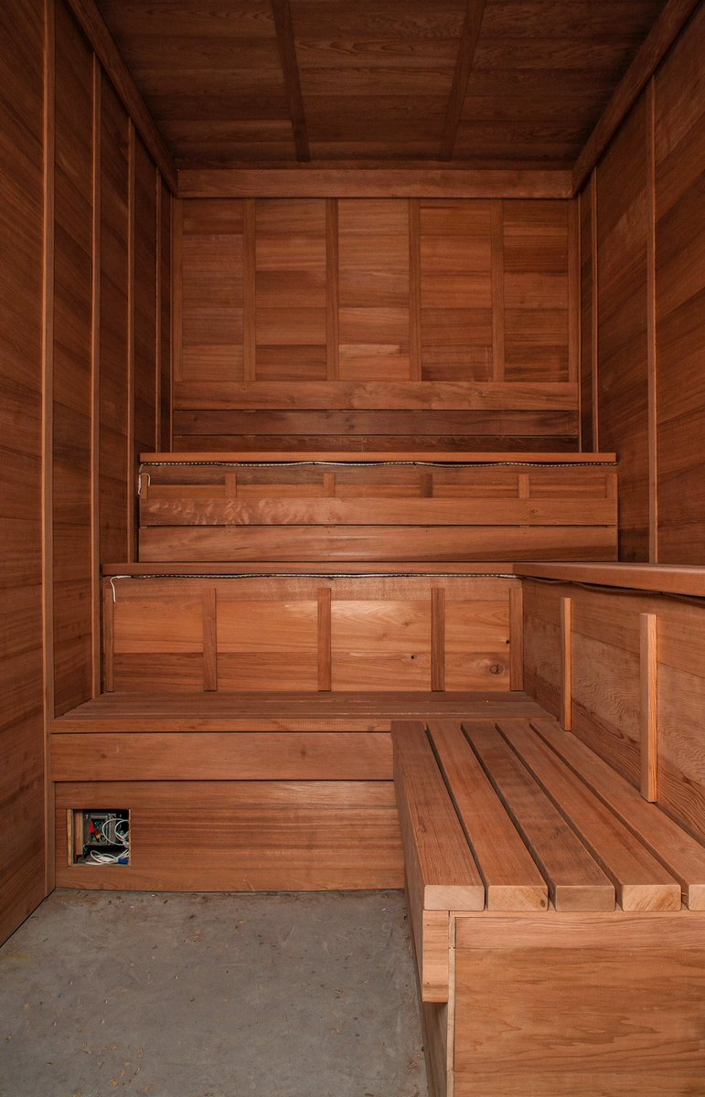 OnsenSF's tweet photo. Almost finished building the steam room and dry sauna. #onsensf #onsen #bathhouse https://t.co/d6kDtcrzyu