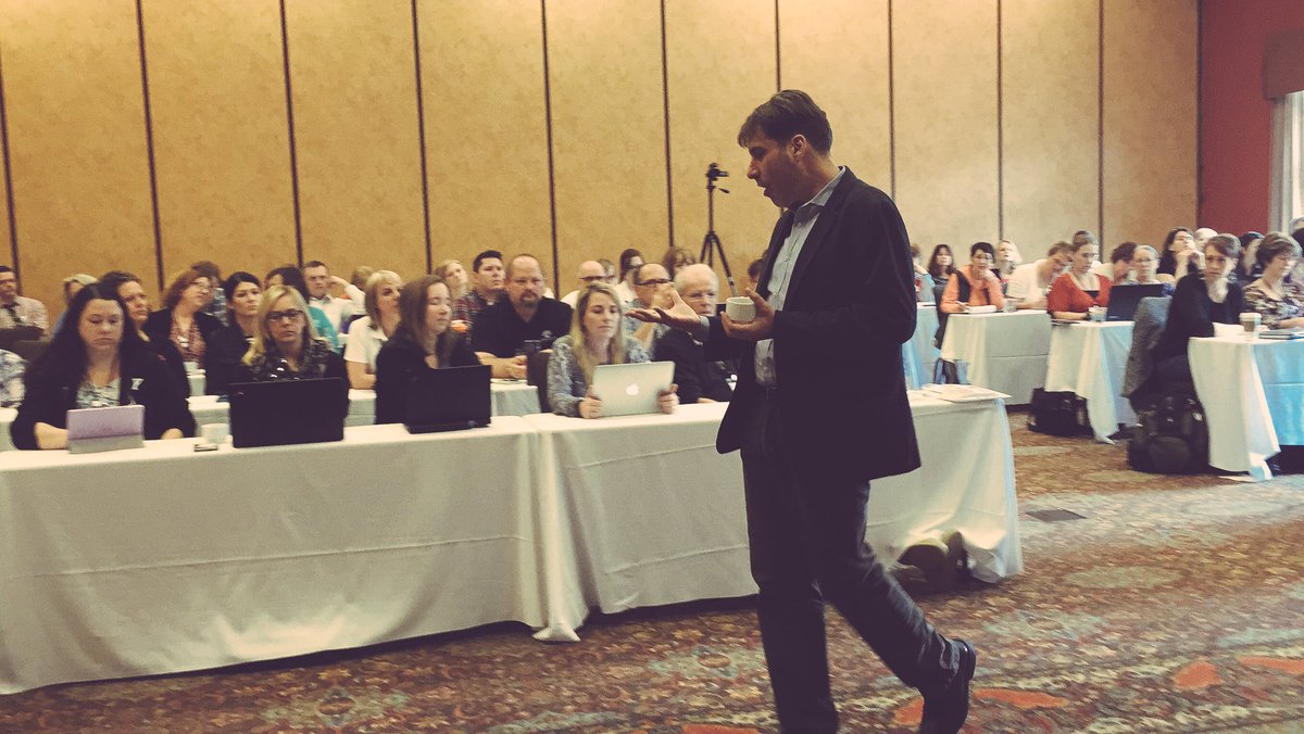 Innov8WI's tweet photo. "I am an active seeker of opportunity for my students." - Dr Joshua Aronson #ISN2016 https://t.co/Gt373RovYE
