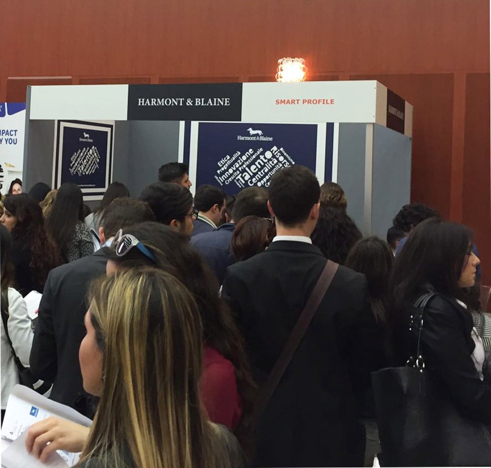 Harmont_Blaine's tweet photo. A lot of faces, of stories, of dreams. We hope to see you soon again! #careerday #yourstory #ourfuture #HBexperience https://t.co/eFtTqbS2s4