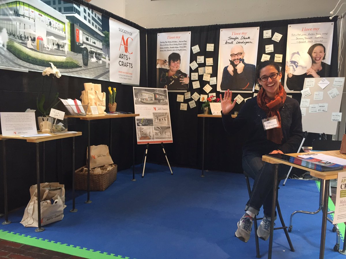 Societyofcrafts's tweet photo. #GoodMorning from the @Societyofcrafts booth at #craftbostonspring! https://t.co/8n0hUNThJs