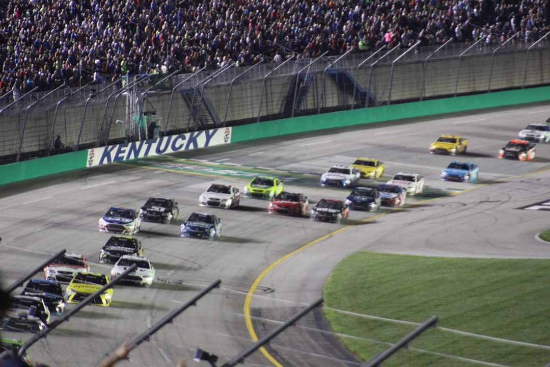 tiffygrimes's tweet photo. @KySpeedway @awsome_robot @AllWaltrip yeah that surface last year sucked. No three wide racing anywhere. #eyesrolled https://t.co/5yqsrbny15