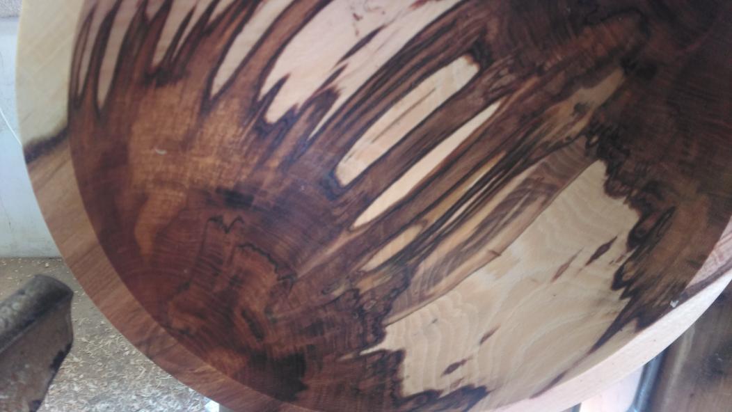 scwoodturner's tweet image. #stunnning piece of beech I turned today this tree had miripalas giganticas fungus certainly helped the colour.