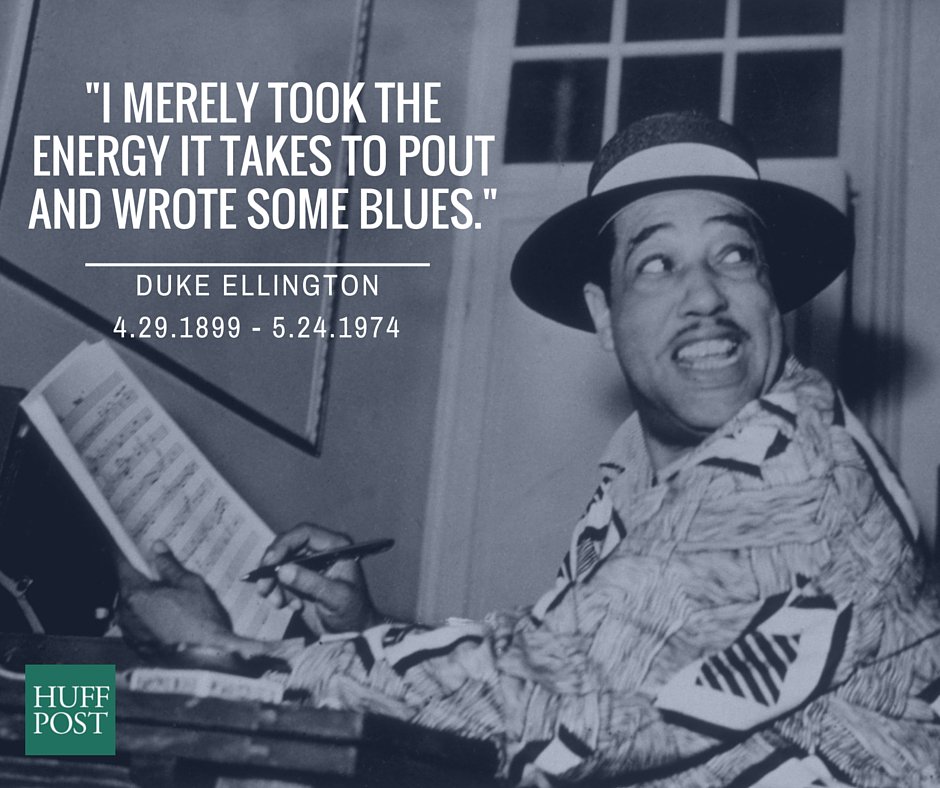 RT <a href="/blackvoices/">HuffPost BlackVoices</a>: We celebrate jazz legend Duke Ellington who was born on this day in 1899. #JazzAppreciationMonth
