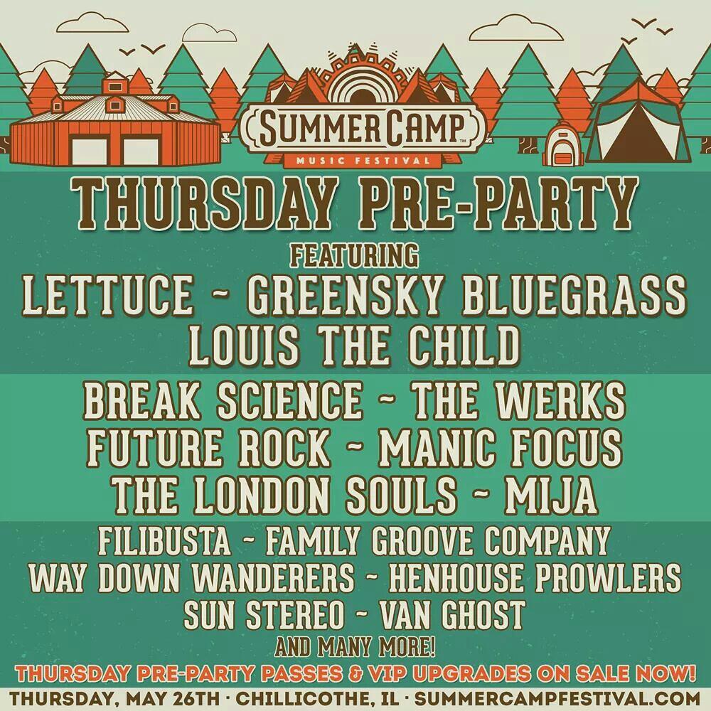 DavidDr85412353's tweet photo. Thursday Line up is here for Summer Camp! Cant wait! Buy your tickets before they go up in price on sunday! #scst16 https://t.co/o4SqBpJWEM