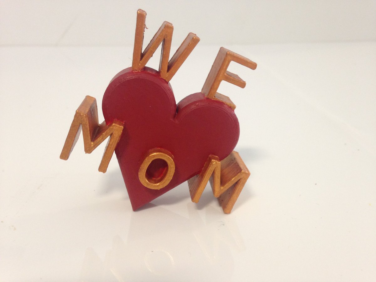 3DMoniak's tweet photo. Déclarez votre amour dimanche, pour la fête des mères !
#3dprinting #3dprint #tobeca #MothersDay https://t.co/r4GsC88dxt
