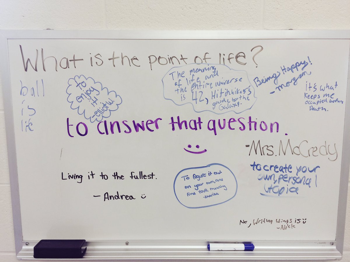 MrsMcCredy's tweet photo. Philosophical musings on a Friday #philoFriday #meaningoflife https://t.co/LDjzi1sC2K