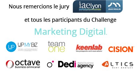 DevComLyon's tweet image. Nous remercions le jury @IAE_Lyon et les participants pour le challenge Marketing Digital lors du #DevComLyon