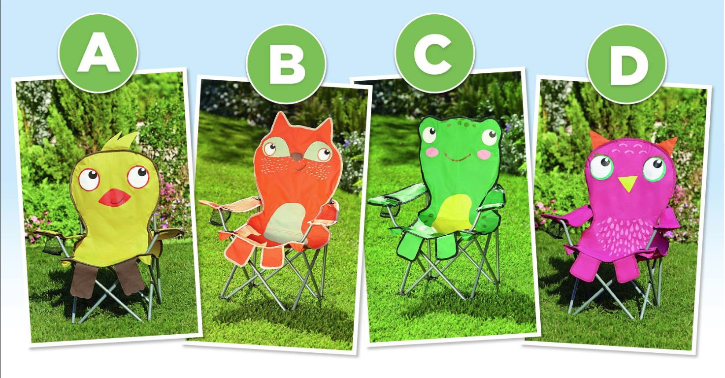 Asda on Twitter "Which cute camping chair would your little one love