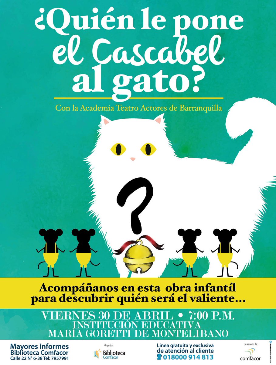 Acompáñanos MAÑANA en esta obra infantil para descubrir quién será el valiente... #Montelíbano ¡Te esperamos!