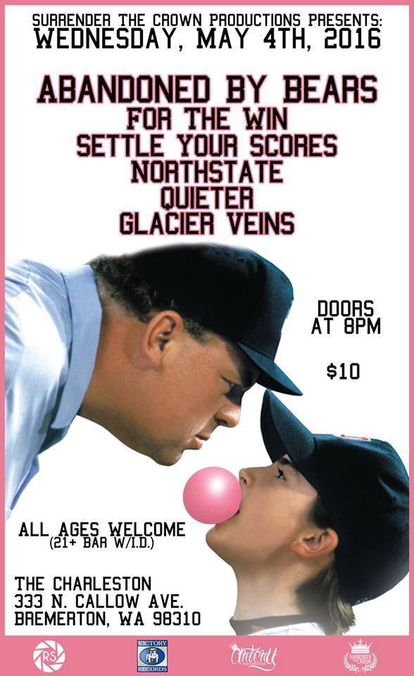 Reunited with <a href="/GlacierVeinsPDX/">Glacier Veins</a> and <a href="/NORTHSTATEWA/">NORTHSTATE</a>  <3 plus we finally get to rock with the <a href="/AbandonedByBear/">Abandoned By Bears</a> fam