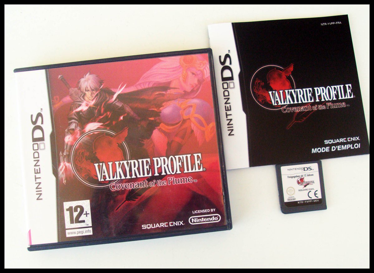 Retrogamesu's tweet photo. Valkyrie Profile: Covenant of the Plume, un RPG/Tactique sur #Nintendo #DS.En promo dans votre boutique #RetroGaming https://t.co/cpcdj5Fuax