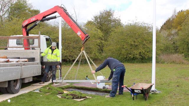 490thBombGroup's tweet photo. The base for the memorial is in. #490th #USAAF #BG #Memorial https://t.co/RePsdVUf2F