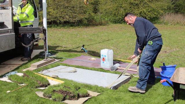490thBombGroup's tweet photo. The base for the memorial is in. #490th #USAAF #BG #Memorial https://t.co/RePsdVUf2F