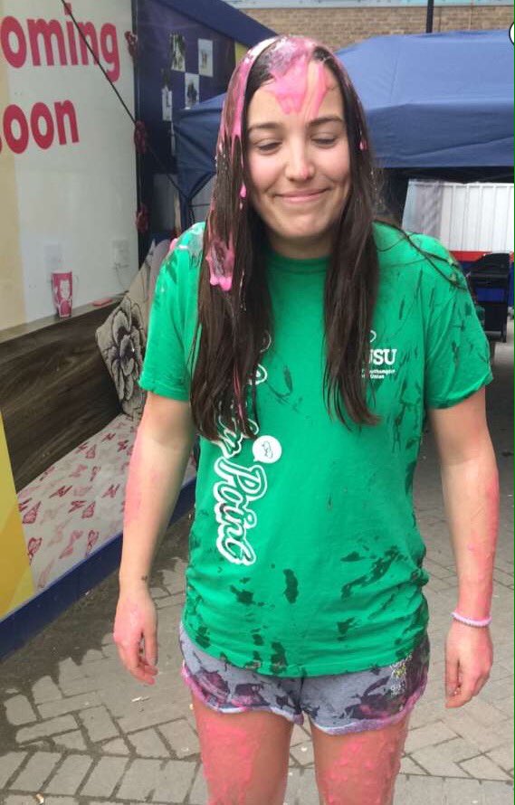 LibertyPointHC's tweet photo. Here's some photos of the 3 halls committee members that were gunged earlier! https://t.co/IWJ0J5YrWn
