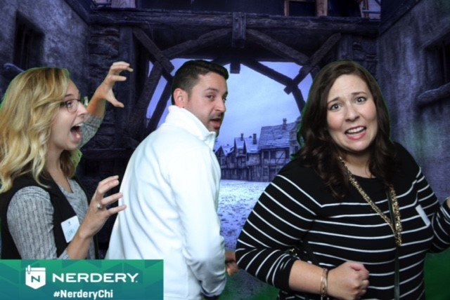 Swoonin_Jen's tweet photo. Had at great time @the_nerdery Open House last night! Got to show off our acting skills at bit.. #swoond #nerderychi https://t.co/bJ9Pgoinry