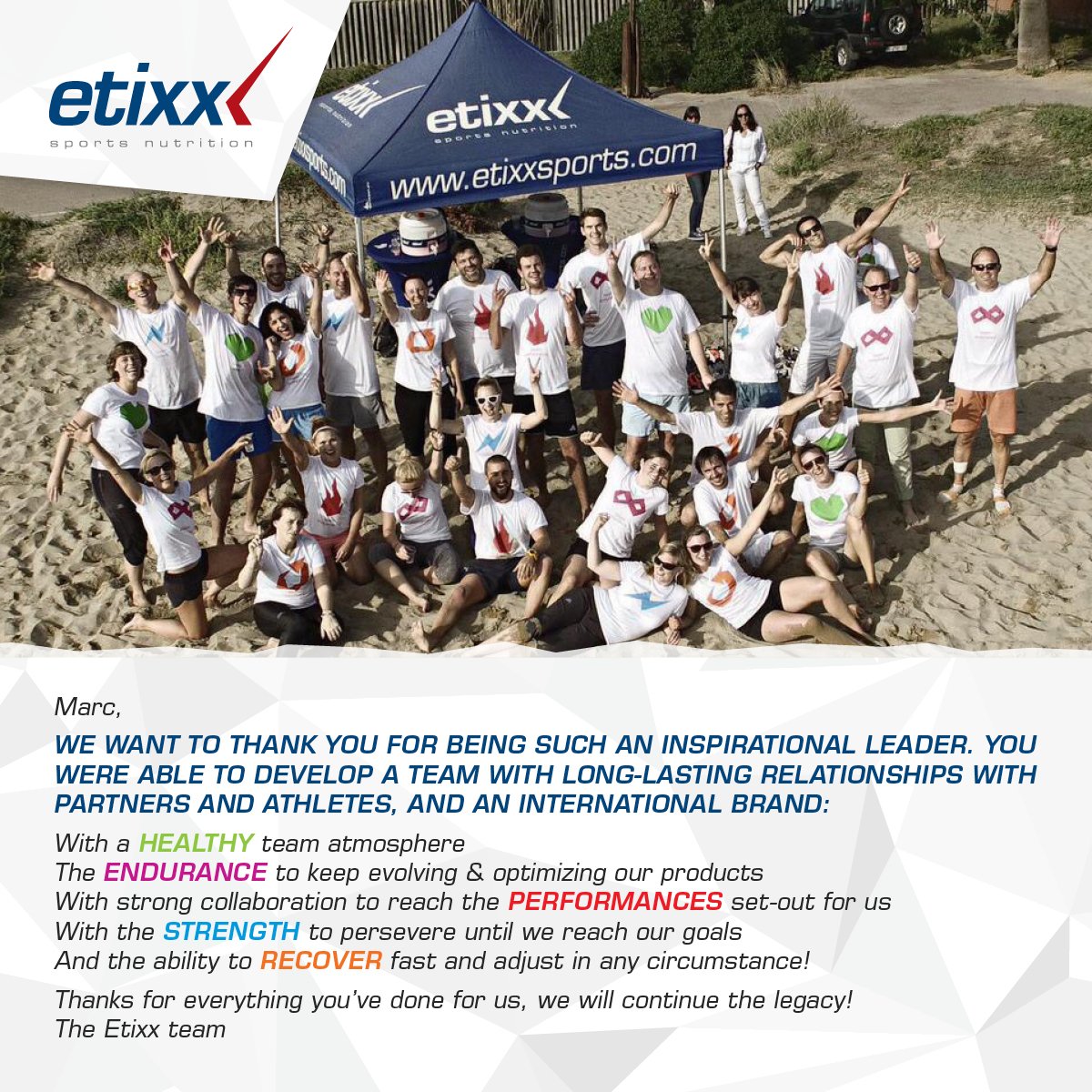 .<a href="/CouckeMarc/">Marc Coucke</a>, thanks for everything you've done for us, we will continue the legacy! -  The Etixx Team