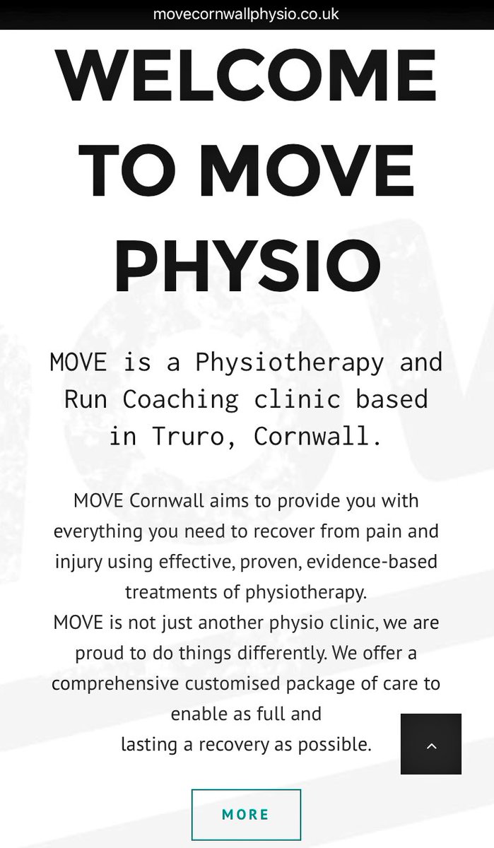 movecornwall's tweet photo. Effective treatment. Honestly delivered.

Hurt less. Move better. Understand more.  

https://t.co/TcjkDbULSu https://t.co/wKGyPT7uSQ