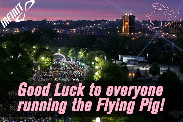 TheInfinitLoop's tweet photo. For all the local Cincinnatians & those racing in the @RunFlyingPig this weekend, GOOD LUCK!
#ToINFINITandBeyond https://t.co/6AWoc0Tg5J
