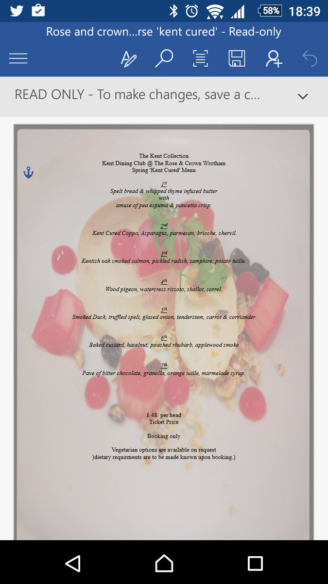 kentcateringltd's tweet image. 7 course tasting menu from @KentDining pop up 14th may @WrothamRandC last seats available. An evening of fine food!