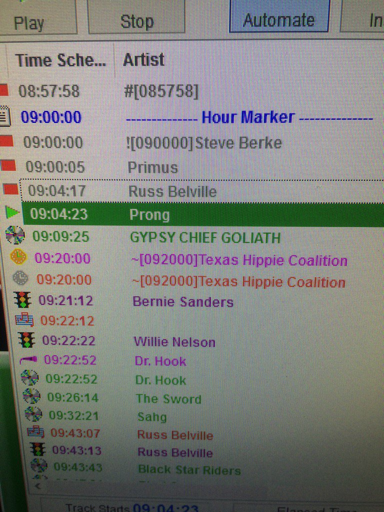 #RockingFriday mandatory <a href="/prongmusic/">Tommy Victor (Prong)</a> , check out new <a href="/gypsychiefband/">Gypsy Chief Goliath</a> &amp; old school Dr, Hook all next 420Radio,org