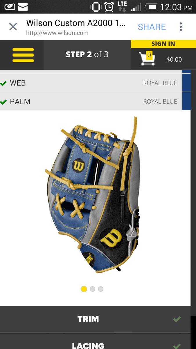 StevieC2324's tweet photo. Hey @wilsonballglove check out this glove for the Allstar game in San Diego #GoCustomASG https://t.co/x98VojpTgp