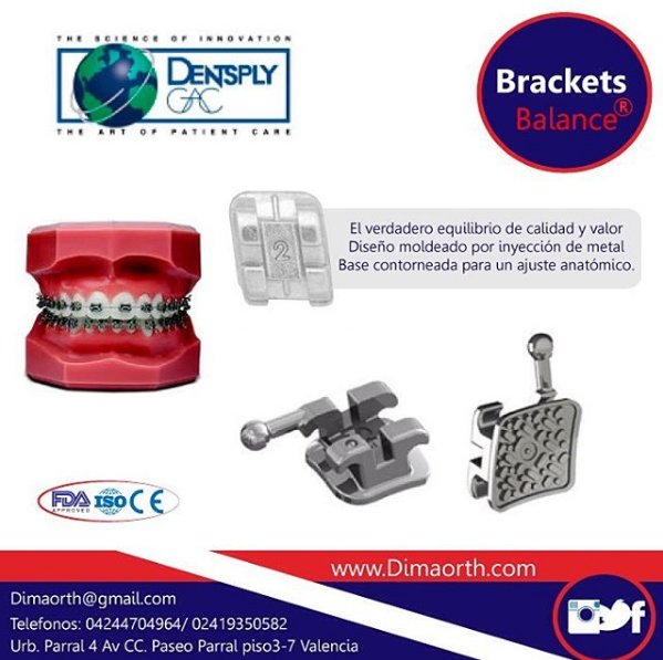 Dimaorth's tweet photo. Brackets Roth Balance Dentsply GAC materiales de excelencia 
.#ortodoncia #dentales #dental #estetica #vzla #ccs https://t.co/zhYKnPdCs9