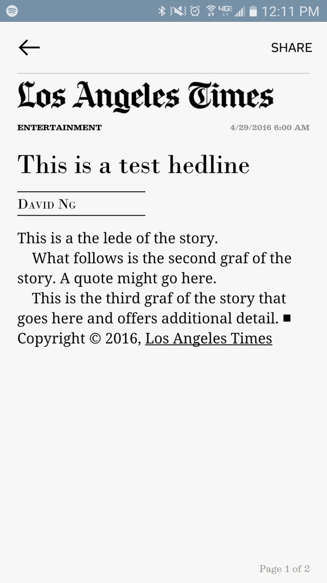 justinic9's tweet photo. Hey, thanks, @latimes. Best thing I've read all day. https://t.co/lyECbbNDMM