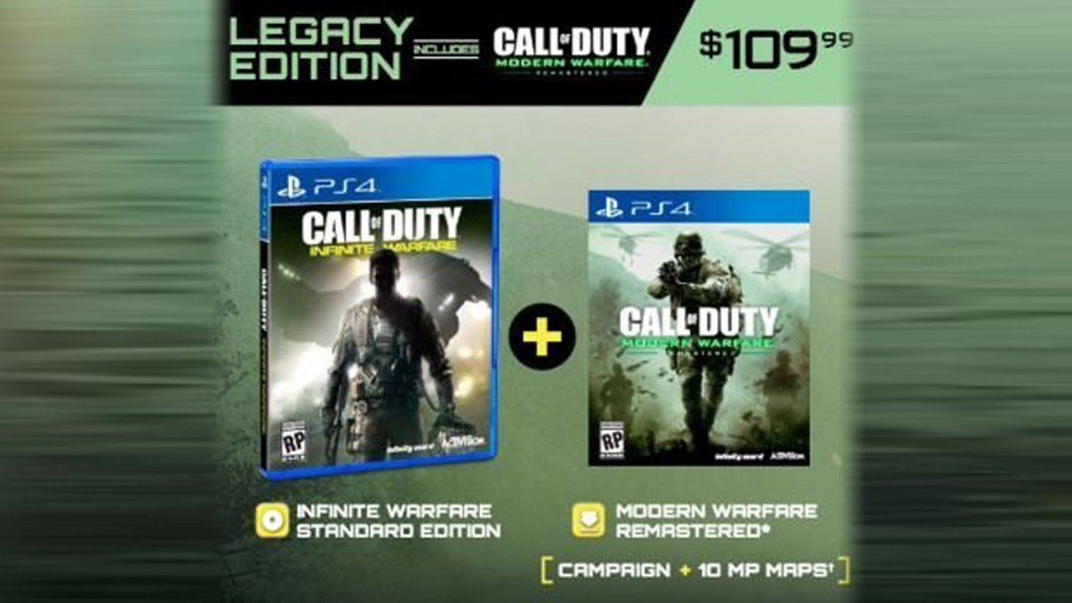 TmarTn's tweet image. CALL OF DUTY 4 REMASTERED PRICE + MULTIPLAYER?! (Infinite Warfare Legacy Edition Details) youtube.com/watch?v=4UgKpx…