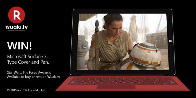 #WuakiWin this Microsoft Surface device! Like &amp; RT to be in with a chance to win - good luck wktv.co/StarWarsWuakitv