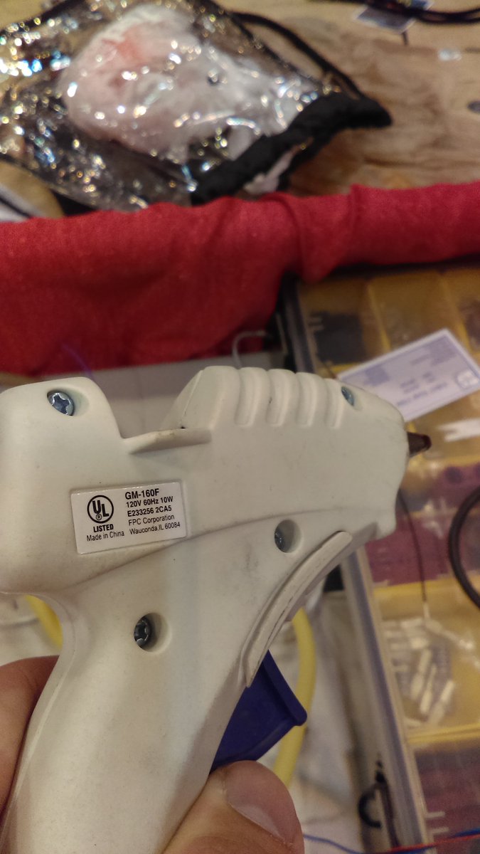 Team5818's tweet photo. Our hot glue gun! #ULsafetyteam48 #frc5818 #team5818 https://t.co/JCe4Gjrefq