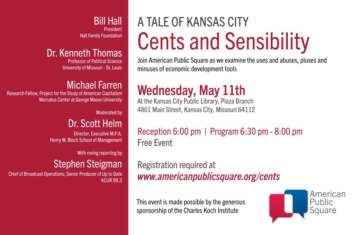 AmPublicSquare's tweet photo. @StephenSteigman We look forward to having you as our roving reporter on May 11th! Please share this event! https://t.co/q85SDYrU0d