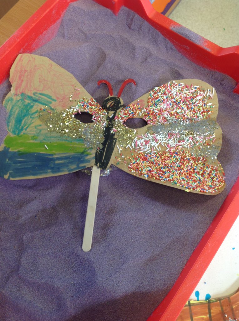 yr2PDCS's tweet photo. We have made The Very Hungry Caterpillar masks with a range of materials this week #artscrafts #independentactivity https://t.co/zDMyjl38rp